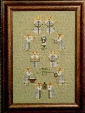 Ангелы. Схема для вышивки крестом. Lavender Lace (TG27) - Вышивка крестиком и бисером - Овца Рукодельница