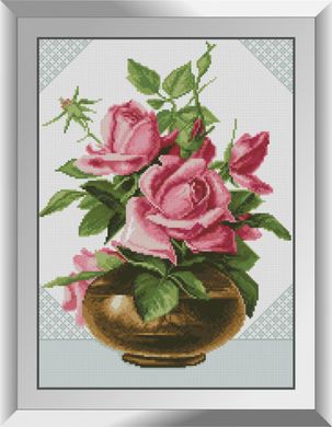 Рожеві троянди. Набір алмазний живопис. Dream Art (31481D) - Вишивка хрестиком і бісером - Овечка Рукодільниця