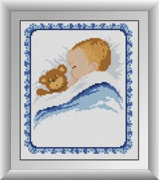 Набор для рисования камнями алмазная живопись Dream Art Метрика для мальчика (квадратные, полная) 30388D - Вышивка крестиком и бисером - Овца Рукодельница