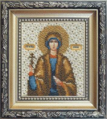 Икона святой мученицы Софии. Чаривна мить (Б-1076) - Вышивка крестиком и бисером - Овца Рукодельница