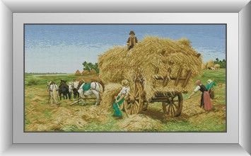 Набір для малювання каменями алмазний живопис Dream Art Сенокос (квадратні, повна) 30913D - Вишивка хрестиком і бісером - Овечка Рукодільниця