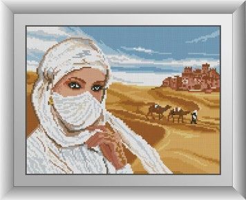 Набір для малювання каменями алмазний живопис Dream Art Східна красуня (квадратні, повна) 30567D - Вишивка хрестиком і бісером - Овечка Рукодільниця
