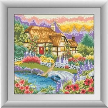 Набор для рисования камнями алмазная живопись Dream Art Тихий уголок (квадратные, полная) 30323D - Вышивка крестиком и бисером - Овца Рукодельница