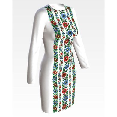Набір для вишивки нитками Барвиста Вишиванка заготовки жіночої сукні – вишиванки Буковинська сучасна ПЛ971шБннннi