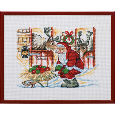 Набір для вишивання "Санта Клаус (Santa Claus)" PERMIN - Вишивка хрестиком і бісером - Овечка Рукодільниця