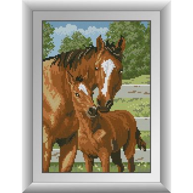 Гордость матери (лошади). Dream Art (30178D) - Вышивка крестиком и бисером - Овца Рукодельница
