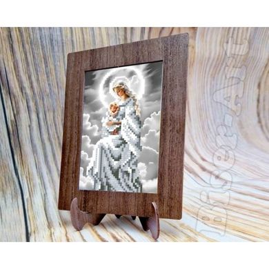 Мадонна з немовлям (срібло) Схема для вишивки бісером Biser-Art 10153003ба - Вишивка хрестиком і бісером - Овечка Рукодільниця