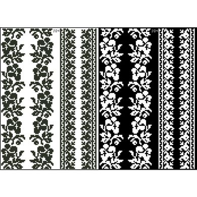 Канва с нанесенным рисунком для вышивки бисером и нитками на водорастворимом клеевом флизелине ФЛ204фн2030