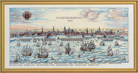 Амстердам. Набір для вишивання хрестом. Eva Rosenstand (12-318) - Вишивка хрестиком і бісером - Овечка Рукодільниця