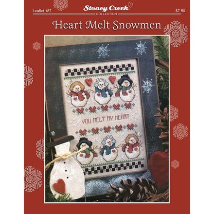 Heart Melt Snowmen Схема для вышивания крестом Stoney Creek LFT187 - Вишивка хрестиком і бісером - Овечка Рукодільниця
