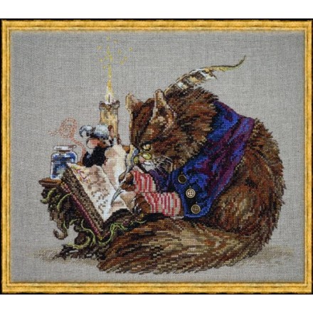 Набор для вышивания крестом NIMUЁ 103 К Le Challigraphe/Каллиграфист - Вышивка крестиком и бисером - Овца Рукодельница
