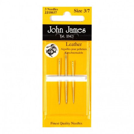 Набор игл для кожи №3/7 (3шт) John James JJ18037 - Вышивка крестиком и бисером - Овца Рукодельница