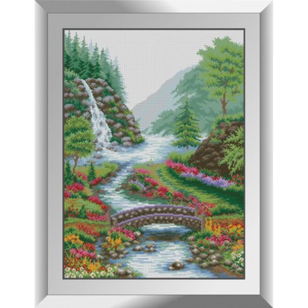Горный водопад Набор алмазной живописи Dream Art 31812D - Вышивка крестиком и бисером - Овца Рукодельница