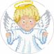 Набор для вышивания бисером Барвиста Вышиванка Сшитая новогодняя игрушка Заботливый ангел (серия: Ангелочки) 14х14 ТР217аБ1414k